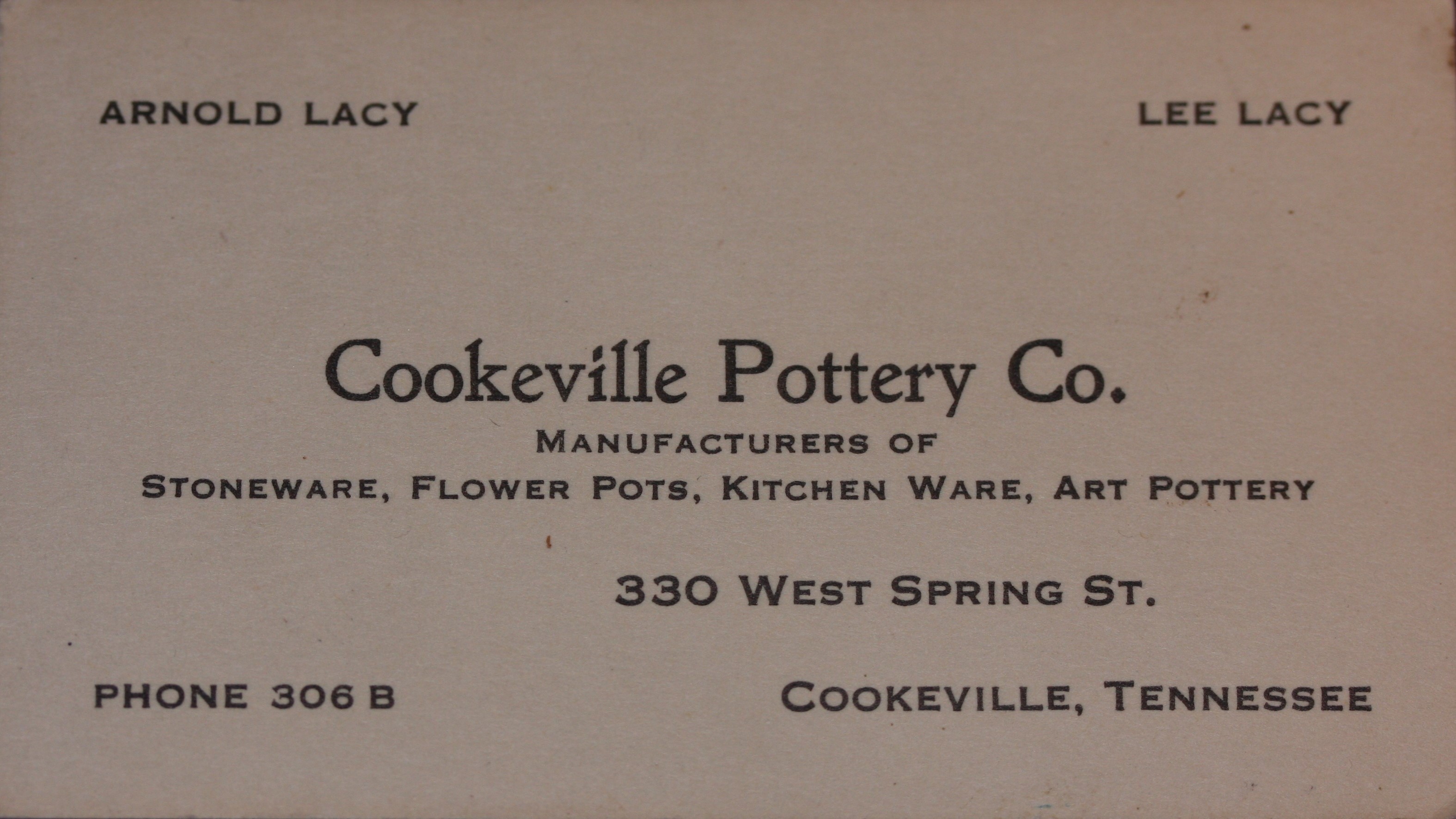 Cookeville Pottery